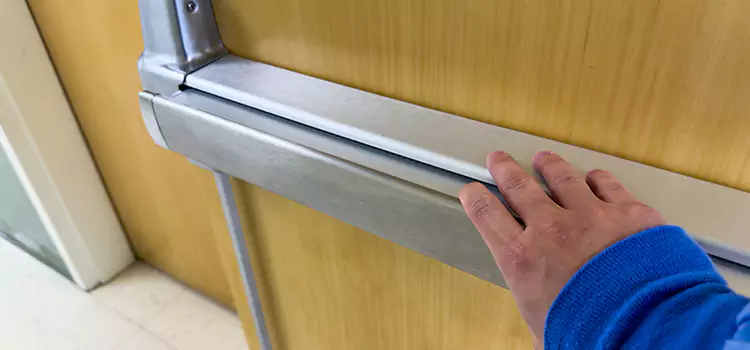 Installing a Push Bar on a Door Chantilly